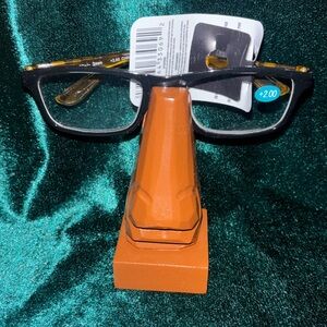 Fashion Reading Glasses +2.00 Tortoise Shell and Solid Black NEW